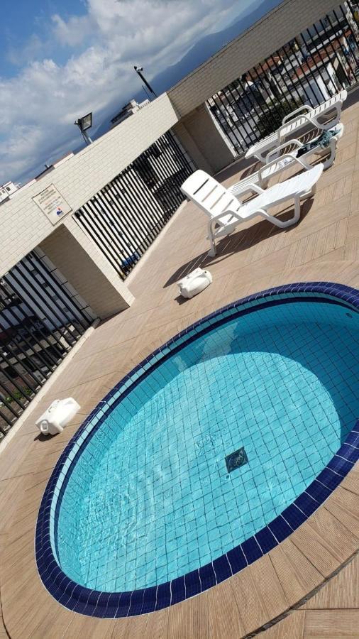 Flat Completo Novo A 350M Da Praia Com Piscina São Vicente Екстериор снимка