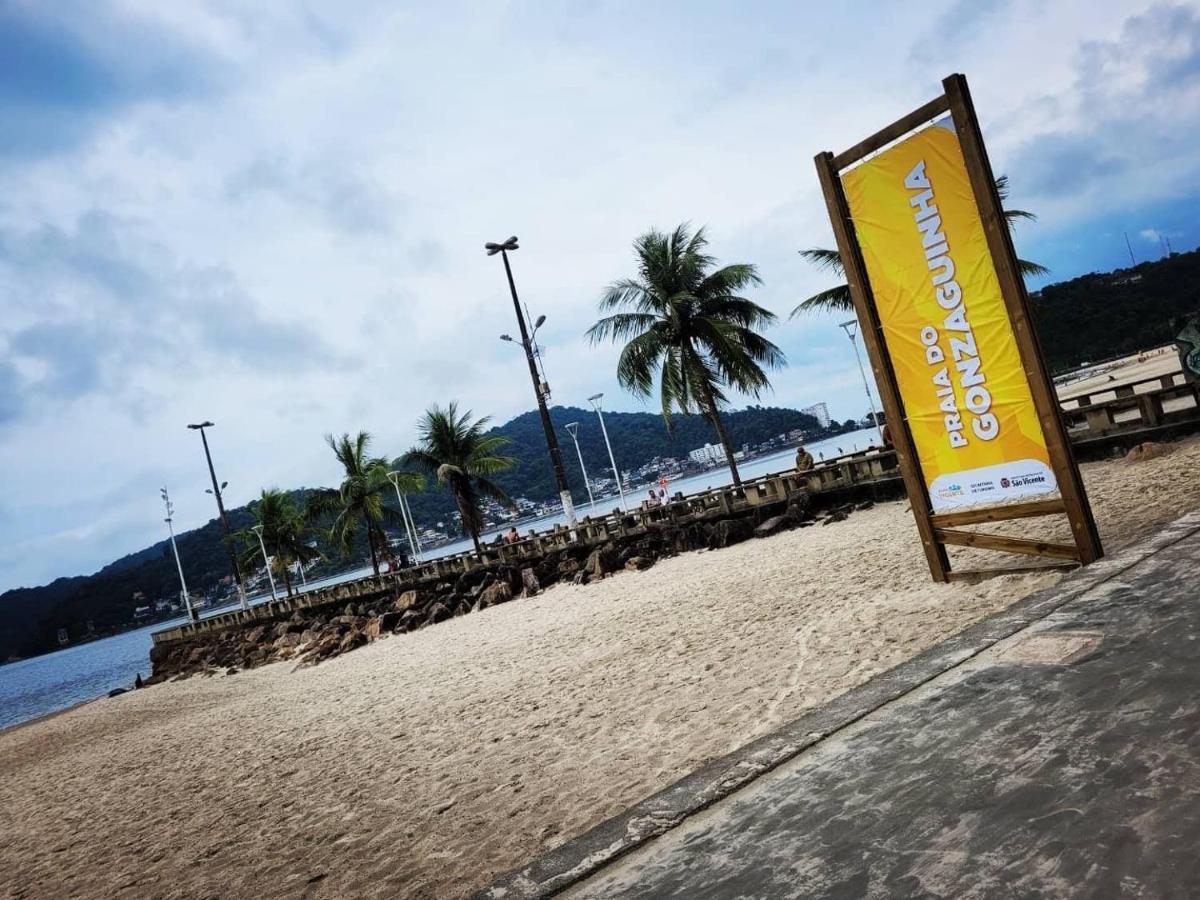 Flat Completo Novo A 350M Da Praia Com Piscina São Vicente Екстериор снимка